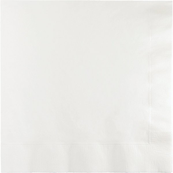 Touch Of Color White Napkins 3 ply, 6.5", 500PK 58000B